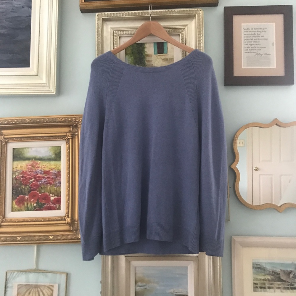 H by Halston silk and cashmere sweater cape